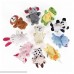 YoungZee 10pcs Soft Plush Animal Finger Puppets Set Baby Story Time Velvet Animal Style for Toddlers,Children,Shows,Playtime,schools B07B8YXNTJ